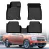 Mythoria 3D TPE Heavy Duty Full Set Floor Mats Liners Fit for Ford Maverick Crew Cab EcoBoost Version 2022 2023 2024 2025 - Waterproof Anti-Slip Easy Clean All-Weather Automobile Accessories view 1