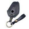 TECART Leather Key Fob Cover Compatible with BMW Motorcycle R1300GS R1300 R 1300 Big GS 1300GS 2025 R1250GS R1250 ADV Key Protective Cover Keychain Accessories Dark blue view 1