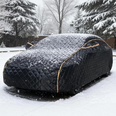 Hail Protector Car Cover Custom Fit for Benz SL-Class SL63 Multi-Layer Thickened Outdoor Car Cover Heavy Duty Waterproof Dust Snow Breathable Soft Lining Full Exterior Cover with Storage Bags-Black