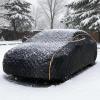 Hail Protector Car Cover Custom Fit for Benz SL-Class SL63 Multi-Layer Thickened Outdoor Car Cover Heavy Duty Waterproof Dust Snow Breathable Soft Lining Full Exterior Cover with Storage Bags-Black view 1