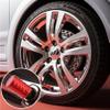 MEAJOO 4-Pack Tire Valve Stem Caps - Metal Air Caps with Plastic Liner, Corrosion Resistant & Leak-Proof for Car, Truck, SUV, Motorcycle and Bike - Red view 4