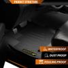 ANDPLAY TPE Floor Mats Liners Compatible with Ford Transit Connect 2014-2021 Only Fit with Vinyl Flooring and Floor Posts 1st Row Liner All Weather Protection Black Floor Liners alfombras para carro view 4