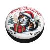 Christmas Spare Tire Cover Christmas Cat Wheel Protectors Weatherproof Universal Wheel Cover Fit for Rv SUV Travel Trailer Camper Truck 17 Inch view 3