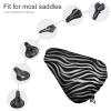 Zebra Print Bike Seat Cover Waterproof Bicycles Saddle Covers with Adjustable Rope Universal Seat Cover for Beach Cruiser Seats Bikes Exercise Bicycles Seat view 3