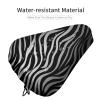 Zebra Print Bike Seat Cover Waterproof Bicycles Saddle Covers with Adjustable Rope Universal Seat Cover for Beach Cruiser Seats Bikes Exercise Bicycles Seat view 4