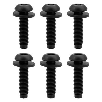 M8 Torx Screw Bolts Replacement for Jeep Wrangler JK 2007-2018 - Pillars, Windshield Frame, Hinges, Hard Full Doors, Hard Door Hinges, Half Doors, Roll Bar - 06508953AA (6 Pack)