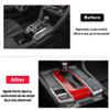FFIHTY Compatible with 2016 2017 2018 2019 2020 2021 Honda Civic 10th Generation Interior Accessories Car Center Console Shift Lever Gear Frame Decorative Panel - ABS Decal Sticker (Red) view 3