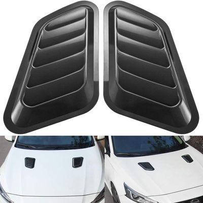 H-Quenby 2 Pcs ABS Car Hood Air Vent Cover for BMW X3 F25 2011-2017, Car Hood Vent Scoop Kit, Bonnet Air Vents Engine Hood, Hood Vents Cover Trim Cover Decor