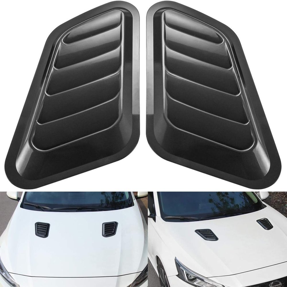 H-Quenby 2 Pcs ABS Car Hood Air Vent Cover for BMW X3 F25 2011-2017, Car Hood Vent Scoop Kit, Bonnet Air Vents Engine Hood, Hood Vents Cover Trim Cover Decor
