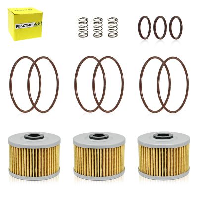Oil Filter Kit Compatible with Kawasaki KX450F KFX450R KLX450R 2006-2015 3Pcs