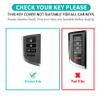 MILD EAST for Acura Car Key Fob Cover with Keychain,Premium Transparent TPU Key Fob Full Protector Case Compatible with Acura 2022 2023 RDX MDX (Deep Purple, 4 Buttons) view 2
