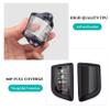 MILD EAST for Acura Car Key Fob Cover with Keychain,Premium Transparent TPU Key Fob Full Protector Case Compatible with Acura 2022 2023 RDX MDX (Deep Purple, 4 Buttons) view 4