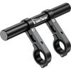 KAEDEAR Motorcycle Handlebar Clamp Mount Bar Long Version,Dual-Pillar Aluminum Accessory Extension for Phone,GPS,Camera,0.86/1/1.12/1.26Inch22/25.4/28.6/32mm Handlebar Compatible,Heavy Duty,KDR-H4W-BK view 1