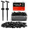 Amooca 100PC Upgraded Nylon Cable Tie Buckle Universal Heavy Duty Self-Locking Automotive Fasteners for Bumper Fender LinerDoor Panel Push Pin Rivet & Trim Retainer Clip Replacement view 1