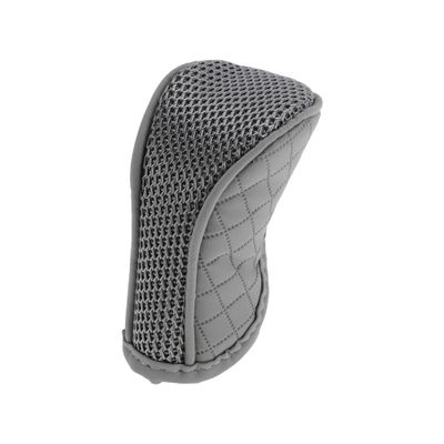 HEROFFIX Gear Shift Knob Cover Universal for Car SUV Truck RV Zipper Style Stick Shifting Handle Protector Polyester PU Gray