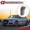 HEROFFIX Gear Shift Knob Cover Universal for Car SUV Truck RV Zipper Style Stick Shifting Handle Protector Polyester PU Gray view 2