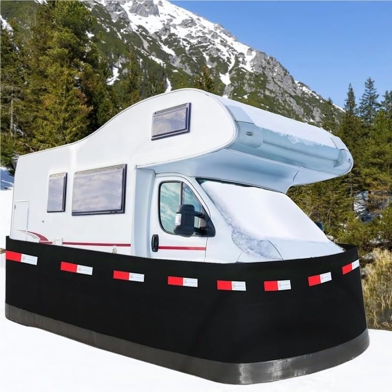 Rv Skirting for Winter Camper Skirting Wind and Snow Proof Insulated for Travel Trailer Convenient Storage Car Skirt All-Season Available, Easy Installation(H 95cm(37 2/5"),110'/33.5metre)