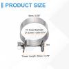 HARFINGTON 20pcs Fuel Injection Hose Clamp 21-23mm Adjustable 304 Stainless Steel Mini Gas Line Hose Clamp for Automotive Agriculture Plumbing Diesel Petrol Pipe view 2
