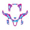 Kalair GFX Graphics Kit for Suzuki LTZ400 (2003-2008) Lethal Series Magenta 21 Mil - Pro Edition - ATV UTV Custom Racing Graphics Stickers Decals Kit, no-Plastics view 1