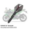 1 Piece Zinc Alloy Motorcycle Key Blank Uncut Motorbike Duplicate Key Replacement Compatible with Kawasaki Ninja 400 650 Z800 Z900... (Black) view 2