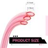 Cuymoap Motorcycle Carburetor Fuel Pipe, 118" Flexible Sealing Rubber Hose, Cuttable Plug-in Heat-resistant Exhaust Pipe, Oil Tube Replacement for Go Kart Moped ATV Dirt Bike (Pink) view 2