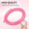 Cuymoap Motorcycle Carburetor Fuel Pipe, 118" Flexible Sealing Rubber Hose, Cuttable Plug-in Heat-resistant Exhaust Pipe, Oil Tube Replacement for Go Kart Moped ATV Dirt Bike (Pink) view 3