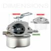 YAMAKATO Ruixing 640052 Carburetor for Tecumseh HMSK80 HMSK90 HMSK100 view 2