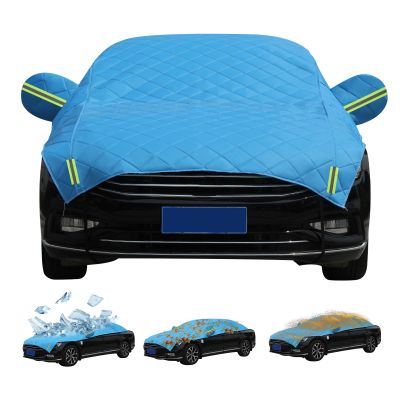 Winter Car Covers Custom Fit for Audi Q6/Q7 All Weather Waterproof Car Cover, Durable Snowproof, 5-Layer Hail Blanket for Hatchback Sedan SUV & MPV