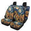 Foruidea Car Seat Cover Full Set Starry Sky Sunflowers Oil Painting Car Seat Covers for Car Auto Seats Protector Front and Rear Bench Seats Fit Most Cars,SUV,Sedan,Trucks view 1