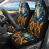 Foruidea Car Seat Cover Full Set Starry Sky Sunflowers Oil Painting Car Seat Covers for Car Auto Seats Protector Front and Rear Bench Seats Fit Most Cars,SUV,Sedan,Trucks view 2