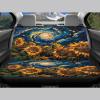 Foruidea Car Seat Cover Full Set Starry Sky Sunflowers Oil Painting Car Seat Covers for Car Auto Seats Protector Front and Rear Bench Seats Fit Most Cars,SUV,Sedan,Trucks view 3