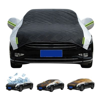 Car Cover for Snow Custom Fit for Hyundai Tucson 2004-2021 All Weather Waterproof Car Cover, Durable Snowproof, 5-Layer Hail Blanket for Hatchback Sedan SUV & MPV