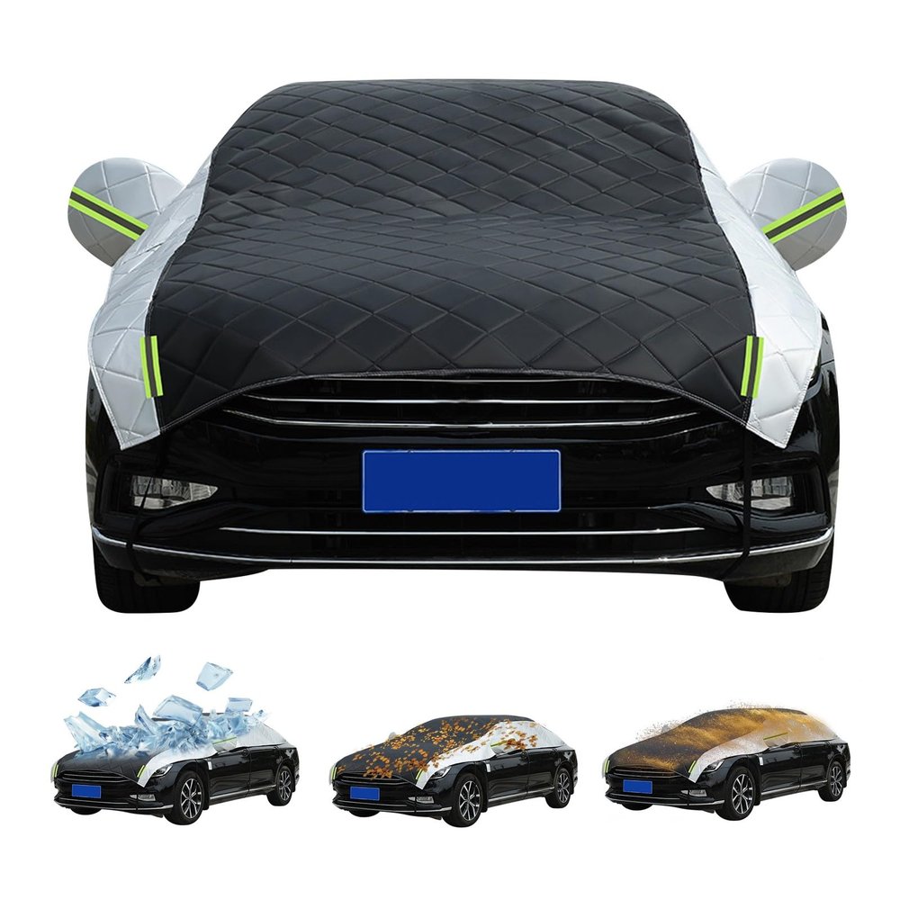 Car Cover for Snow Custom Fit for Hyundai Tucson 2004-2021 All Weather Waterproof Car Cover, Durable Snowproof, 5-Layer Hail Blanket for Hatchback Sedan SUV & MPV