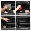 Arm Rest Cover for Car Adjustable Car Side Door Armrest Cushion with Storage Box Relieve Driver Arm Fatigue Armrest Cover for Left Elbow Support Black view 2