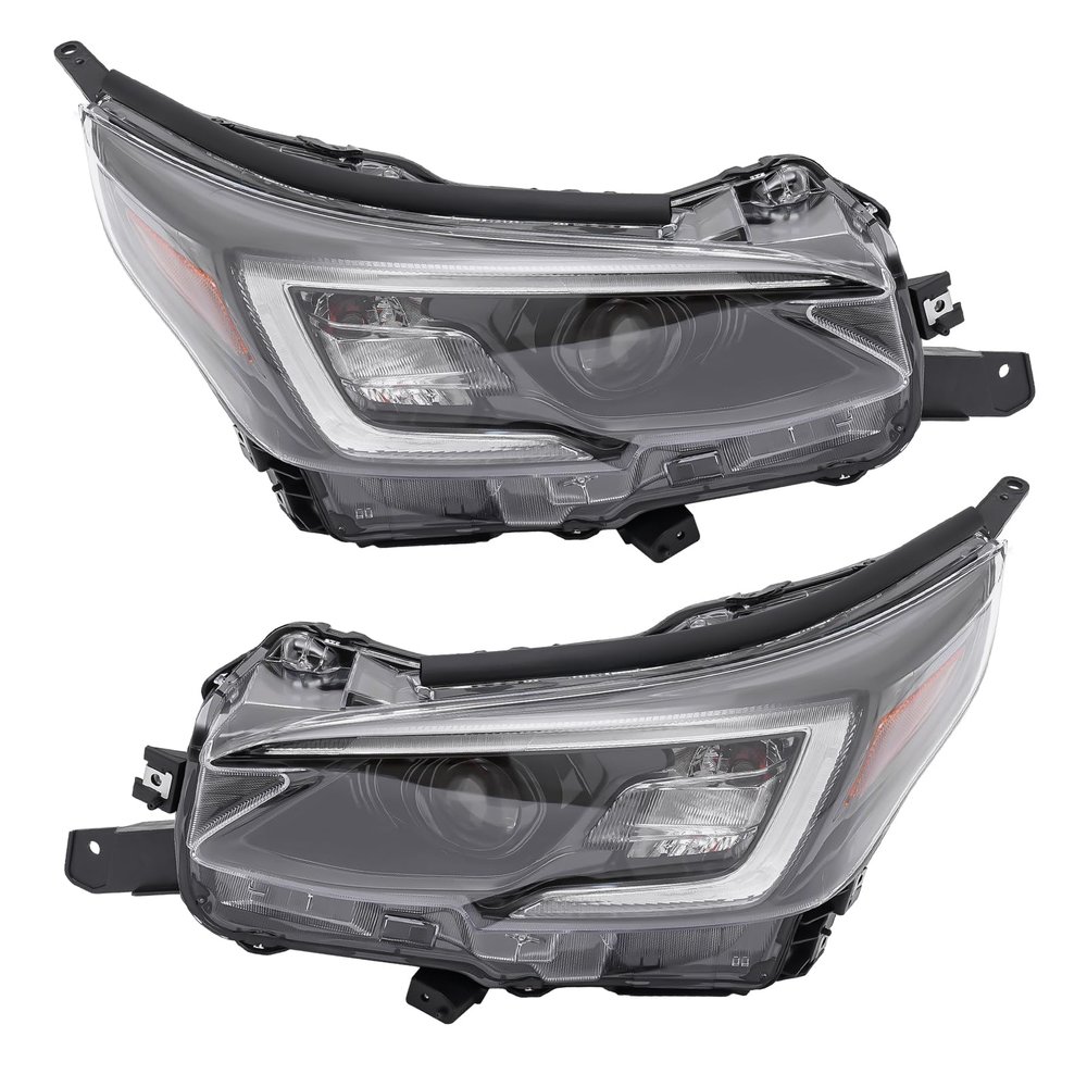 PLITEDDE LED Front Headlights Assembly for 2021-2022 Subaru Outback Legacy Driver & Passenger Side Halogen Car Headlights Direct Replacement (A Pair)