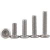 Zkensh-Bolts 304 Stainless Steel Flat Head Hexagon Socket Bolt M6 M8 Furniture Screw Large Hex Socket Screw Chamfer Bolt 5PCS, Widely Used(55mm,M6) view 2