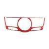 Compatible with 2013-2018 Nissan Pathfinder Soft Carbon Fiber Car Navigation Screen Button Frame Sticker Interior Protection Accessories(Red) view 1