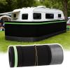 Winter Year-Round Outdoor Protection, Quick Installation and Roll Up Storage with Reflective Strips Double Hook & Loop Tape, RV Skirting for Travel Trailers & 5th Wheels 3.1ft High 92ft Length view 1