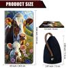 Car Document Holder with Magnetic Shut, Car Registration and Insurance Card Holder, Vehicle Glove Box Organizer Documents, Driver License, Auto Paperwork Organizer Wallet, Idyllic Cow Pattern view 3