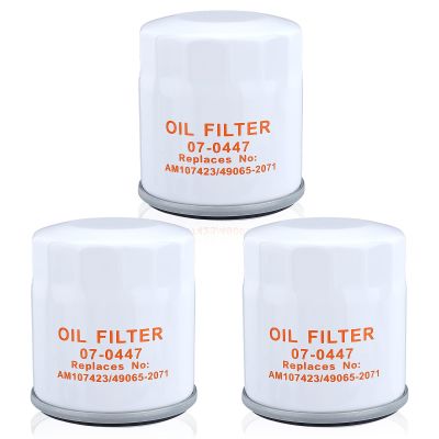 Wetenex 49065-2071 Oil Filter for Kawasaki 49065-0724 49065-7010 49065-2062 49065-2078 49065-2084 4 Stroke Engine FH381V FH721V FH601V FH641V FH661V FH680V Replace AM107423 3Packs