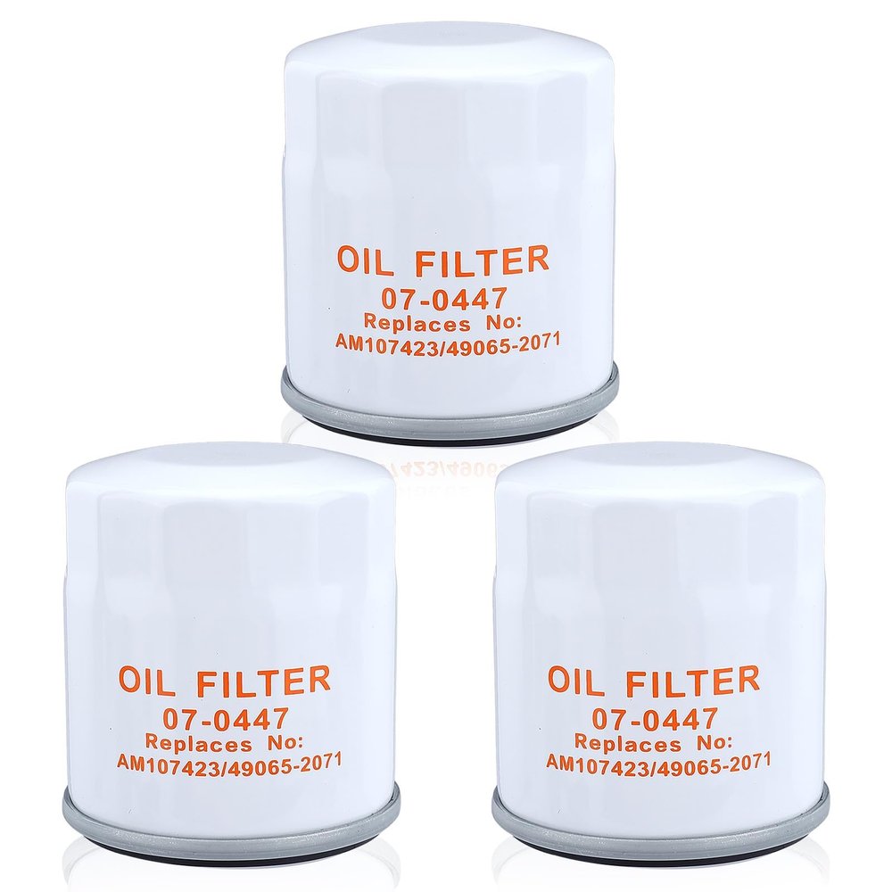 Wetenex 49065-2071 Oil Filter for Kawasaki 49065-0724 49065-7010 49065-2062 49065-2078 49065-2084 4 Stroke Engine FH381V FH721V FH601V FH641V FH661V FH680V Replace AM107423 3Packs
