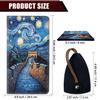 Car Document Holder with Magnetic Shut, Car Registration and Insurance Card Holder, Vehicle Glove Box Organizer Documents, Driver License, Auto Paperwork Organizer Wallet, Starry Great Wall Pattern view 3