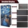 Car Document Holder with Magnetic Shut, Car Registration and Insurance Card Holder, Vehicle Glove Box Organizer Documents, Driver License, Auto Paperwork Organizer Wallet, Starry Great Wall Pattern view 4