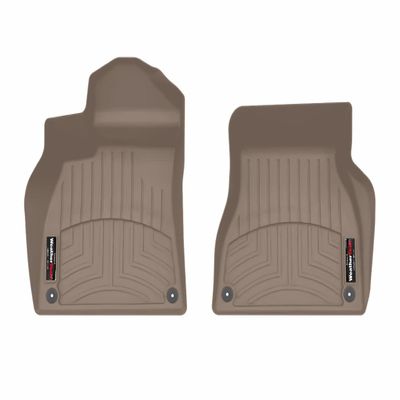 WeatherTech Custom Fit FloorLiners for Porsche macanelectric - 1st Row (4519101), Tan