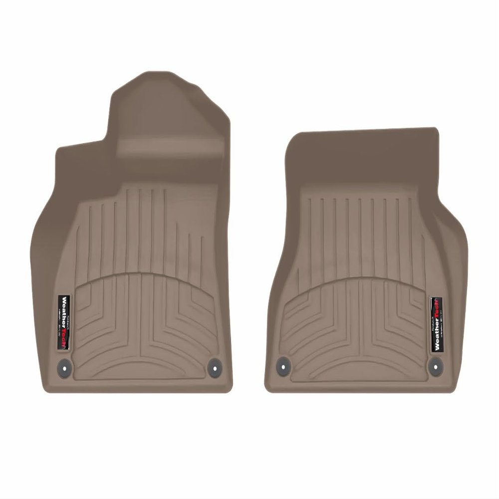 WeatherTech Custom Fit FloorLiners for Porsche macanelectric - 1st Row (4519101), Tan