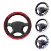 Custom Steering Wheel Cover Personalized Non-Slip Steering Wheel Sweat-Absorbing Cover Customizable with Images and Text red view 1