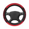 Custom Steering Wheel Cover Personalized Non-Slip Steering Wheel Sweat-Absorbing Cover Customizable with Images and Text red view 2