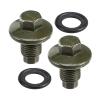 Edinstry 2 Pcs M14x1.5 Engine Oil Drain Plug with Gasket for Ford Ecosport, C-Max, Transit, Jaguar XK8 - OE 1013938 view 1