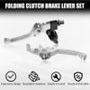 JXPANG Folding Clutch Brake Lever Set, 7/8" (22mm) Handlebar Compatible for 110cc 125cc 140cc Dirt Pit Bike, TTR 125, SSR, Xmotos, Apollo 125 (Upgraded Aluminum) (Silver) view 4