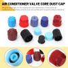 Mardatt 77Pcs R12 R134a AC Caps for Cars, 11 Sizes Car Air Conditioning Valve Cap, Auto Air Conditioning Service Charging Port Dust Cover, Sealed Recharge Valve Core Dust Cover view 3